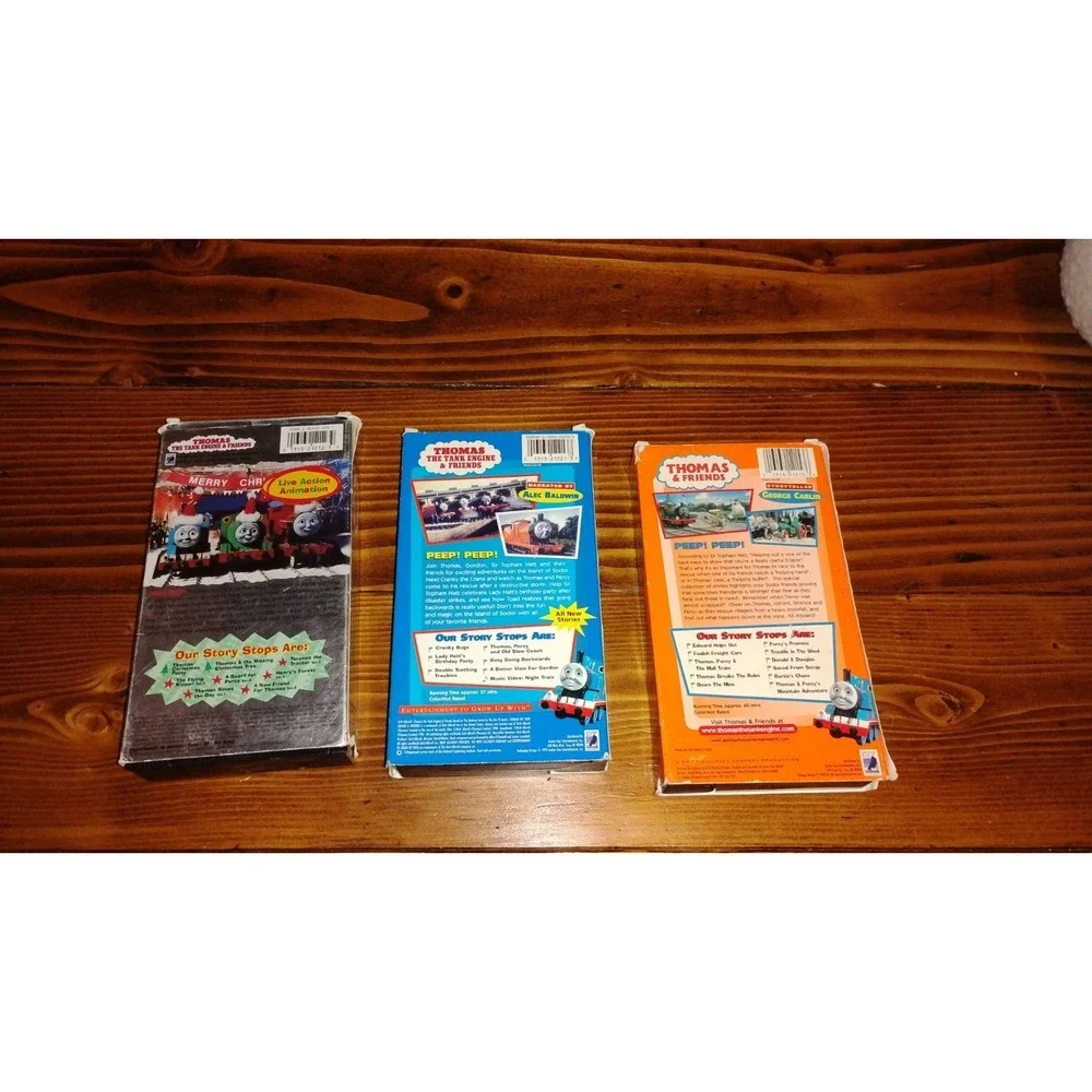 Thomas & Friends VHS Lot – Vintage Thomas the Tank Engine –Sleeves – Untested